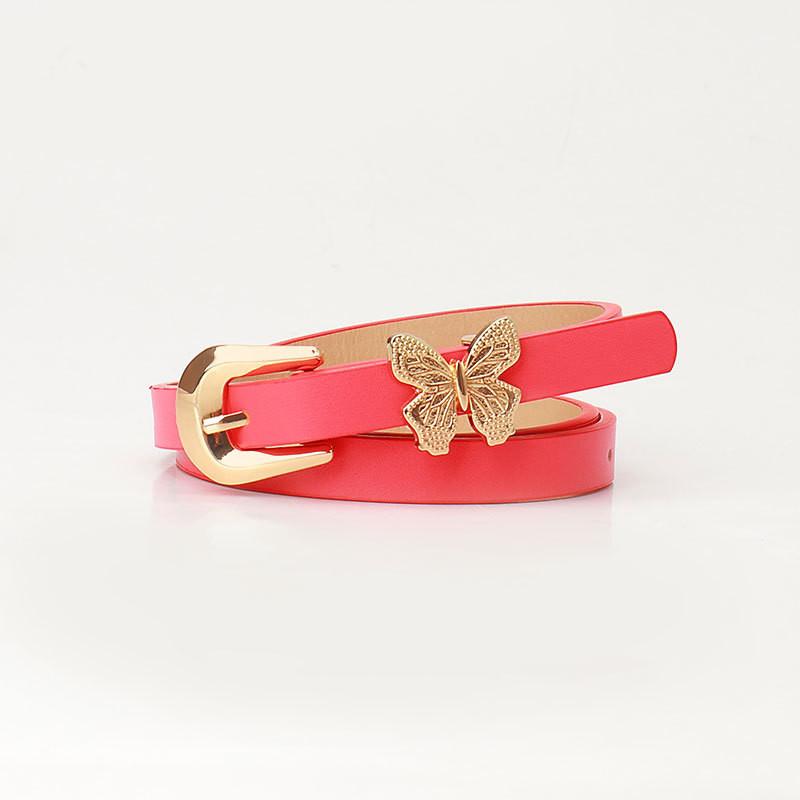 Style Pu Leather Belt With Bow Decor For Girls And Women Summer Wear