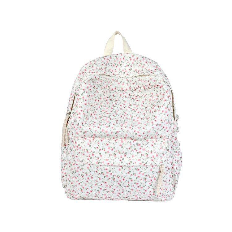 Schoolbag Small Fresh Floral Backpack Mori Girl Backpack Large Capacity Korean Version Japanese Casual Versatile Schoolbag New