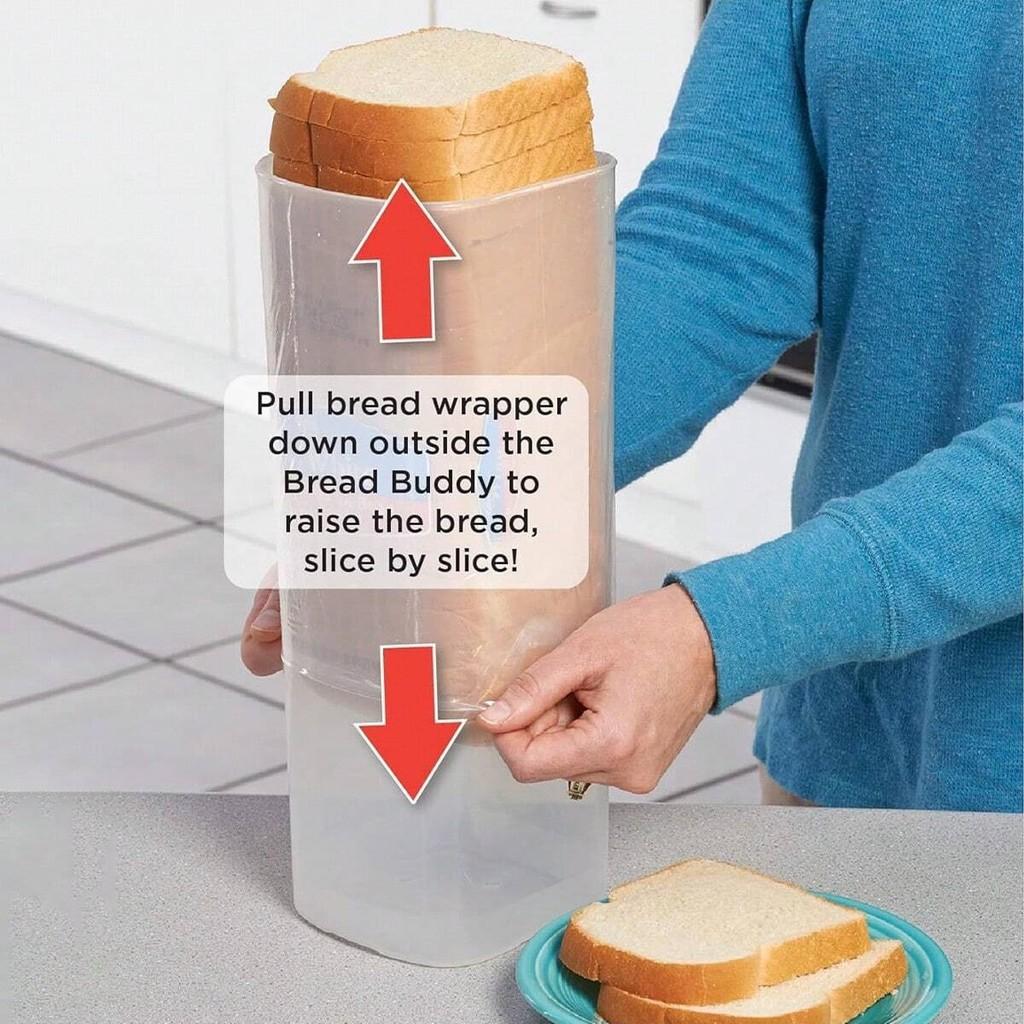 Plastic Bread Storage Container With Sealing Lid For Freshness Preservation Kitchen Organizer