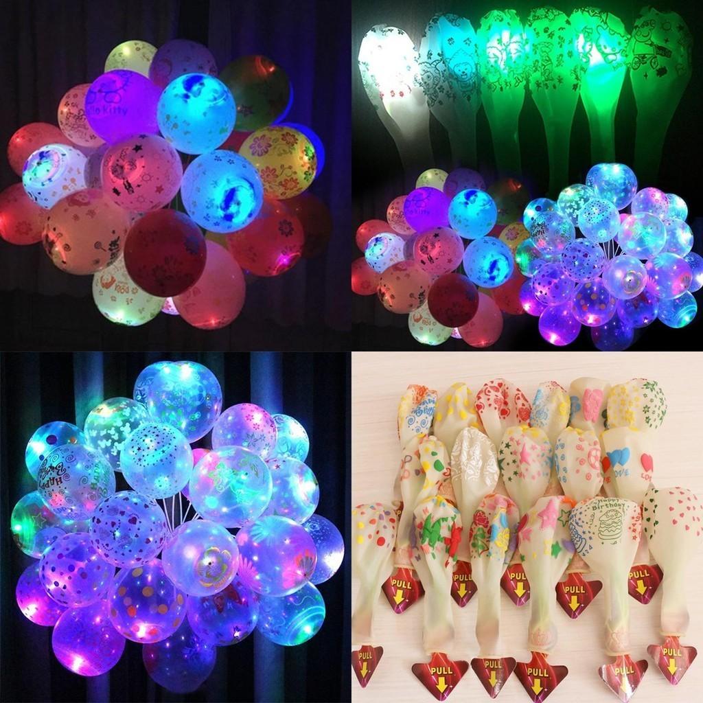 Vibrant Colorful Glowing Balloons For Memorable Birthday And Wedding Decorations