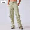 Women's Lightweight Quick-Dry Drawstring Wide-Leg Outdoor Cargo Pants