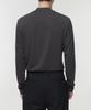 MUSINSA STANDARD Tencel Slim Mock Neck Long Sleeve T-Shirt [Dark Gray]