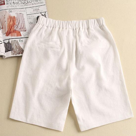 Shorts Solid Color Loose Female Ladies High Waist Short Pants for Daily Life