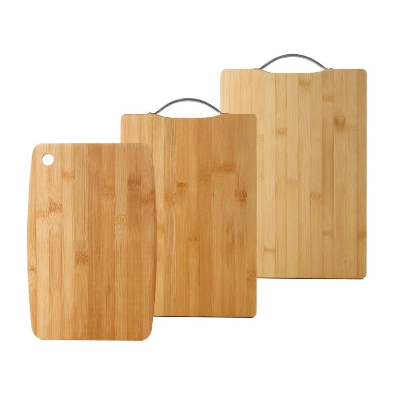 

3Pcs Double Sided Rectangular Chopping Board Thickened Wood Cutting Board Kitchen Cutting Mats Tray Easy to Clean 1