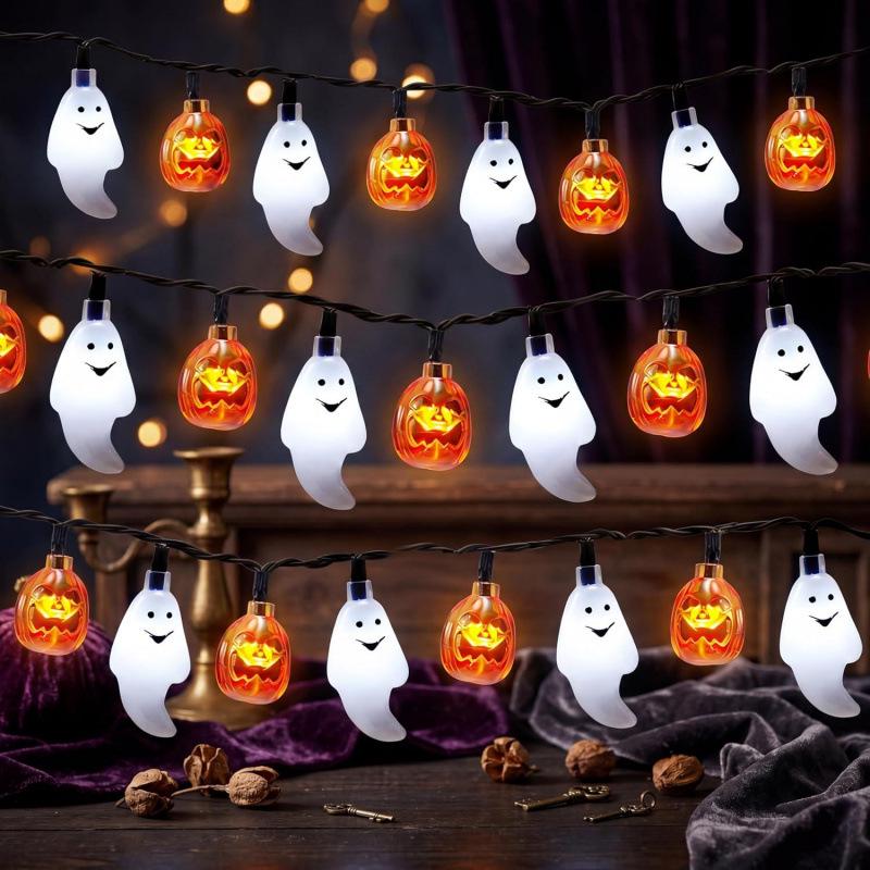 Halloween LED Spider Bat String Lights - Party & Festival Decorative Atmosphere Lights