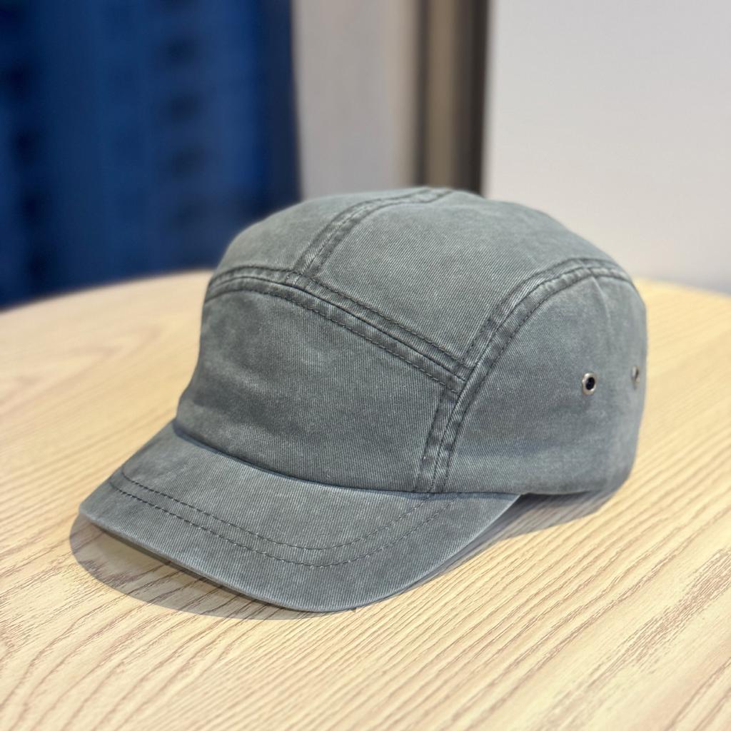 Șapcă cu cozoroc scurt, retro, simplă, cu litere imprimate, spălare veche, pentru bărbați și femei, nouă, din bumbac pur, respirabilă, cu calotă moale