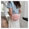 1 Pcs Korean Version Simple Nylon Fabric Personalized Casual Mobile Phone Waist Bag Single Shoulder Crossbody Sports Chest Bag
