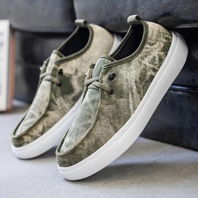 Herren Denim Freizeitschuhe Canvas Sportschuhe, Designerschuhe Herbst Dicksohlige Skateboardschuhe Student Retro Street Fashion