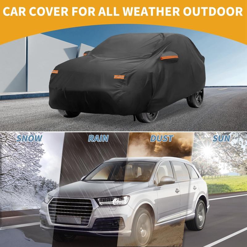 Motoforti All-Weather Waterproof Car Cover - UV-Resistant Outdoor Full Exterior Protection for Kia Niro 2016- 210D-PU
