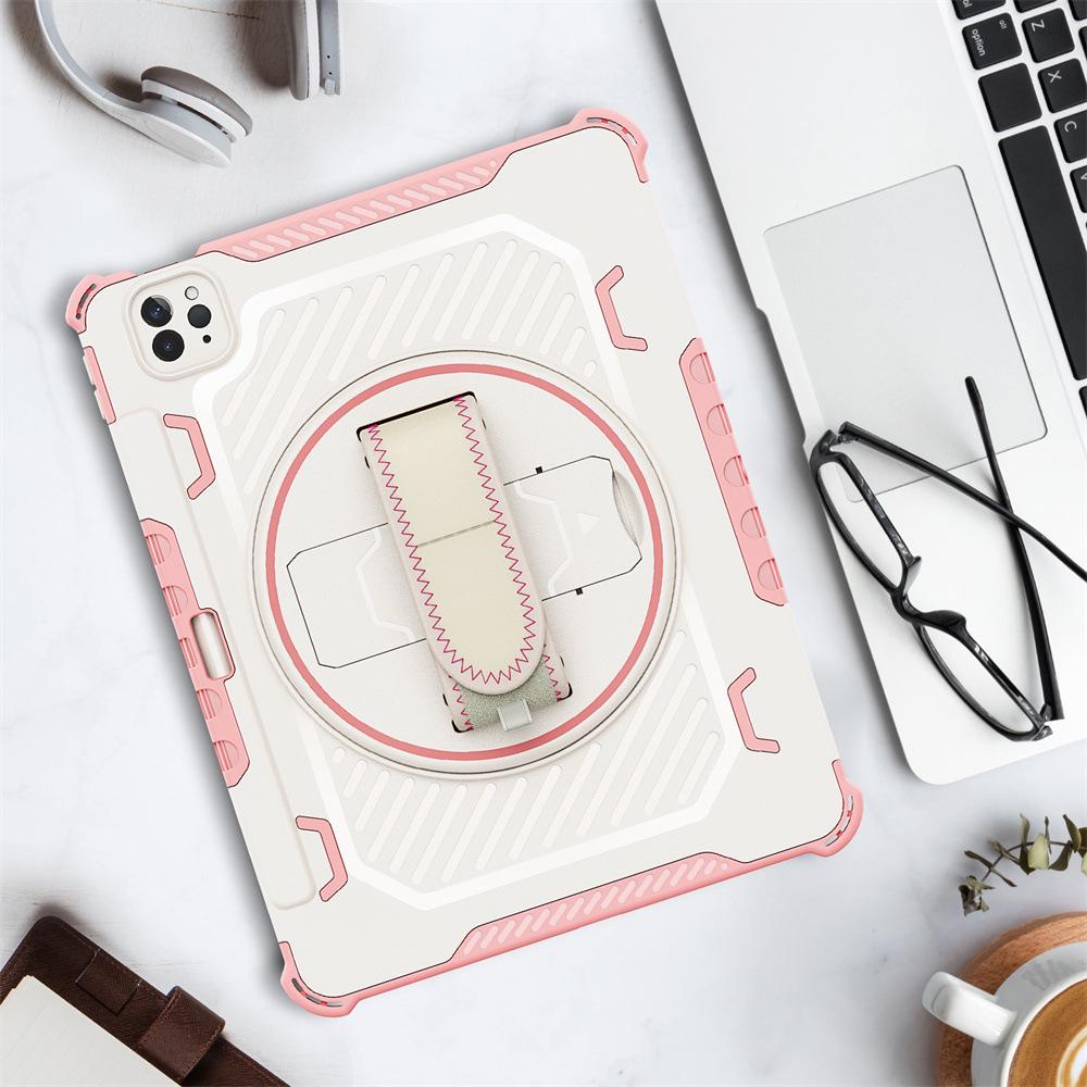 Apple iPad Protective Case with Hand Strap & Stand for 12.9", 10.2", 11" Pro, Mini 7/6.