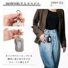 [imeetu] Genuine Leather Smart Key Case for Women, 360° Rotating, with Carabiner and Window, [Operate While Inserted], and Key Ring, Compact,