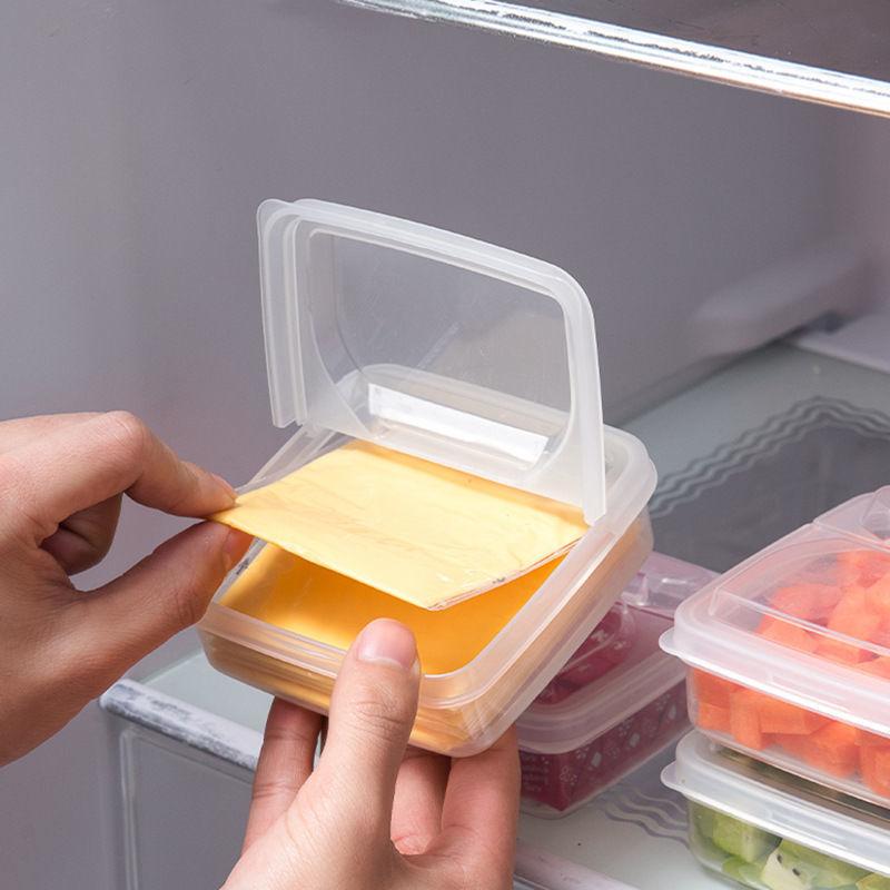 

Square Food Storage Containers - Stackable Airtight Bins for Fridge Organization, Fruit/Cheese/Sauce Deli Containers with Lids