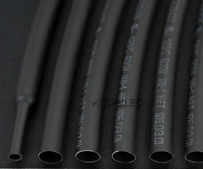 5M Diameter 0.6/0.8/1/1.5/2/2.5/3/3.5/4/5/6mm 2:1 PE Heat Shrink Tube Insulation Cable Sleeve Sheath Wrap Wire ROHS UL