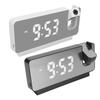 Projection Alarm Clock Time Date Temperature Display 180 Degree Wide Angle HD LED Screen Projectable