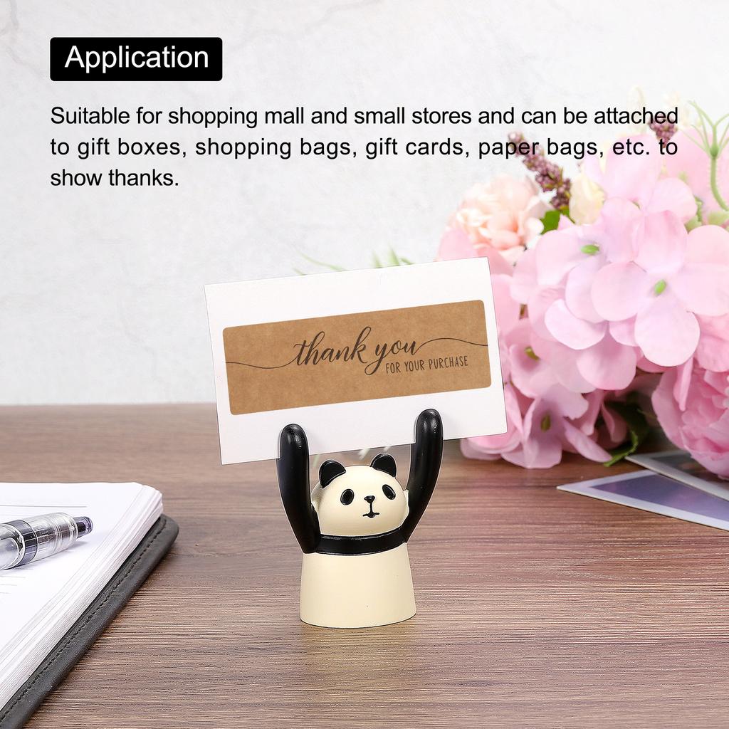 1 Roll Thank You for Your Purchase Stickers Adhesive Rectangle Gift Seal Labels for DIY Business Self-adhesive Paper Labels