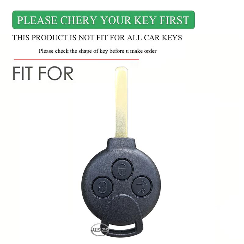Silicone Car Key Case Remote Cover For Benz Smart 451 Smart 450 Chiave Roadster Crossblade Fortwo Roadster K Forfour Accessories
