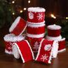 2M Christmas Ribbon Red Pink Series Ribbons For Xmas Decoration Diy Craft Supplies Gift Decoration Box Packaging Ribbon