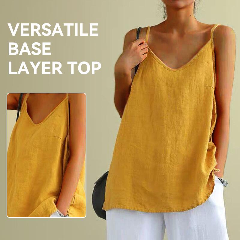 Womens Camisole Tank Tops Causal V-Neck Sleeveless Tops Summer Loose Fit Spaghetti Strap Cami Shirts