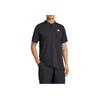 adidas Logo Polo Shirt Men Tops Black JF8424