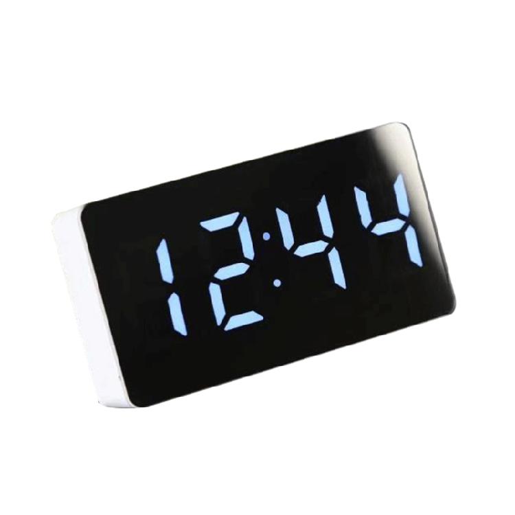 

Table Alarm Clock Household Digital Timer Decorations Timing Equipment LED Mirrored Alarm Clock Suitable for Car Use синий