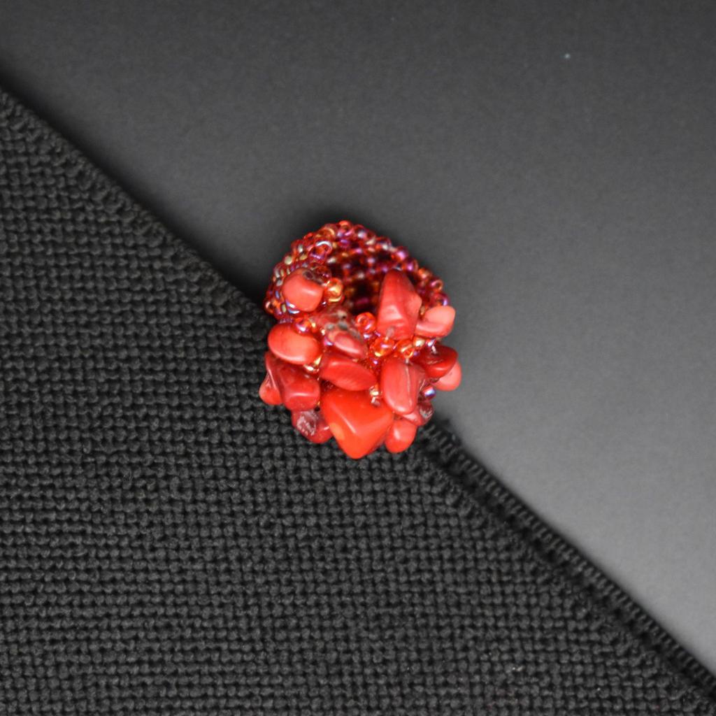 Ethnic Multi-color Stone and Bead Bohemian Ring