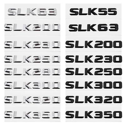 Automotive 3D Digital Alphabet Trunk Badge Decal for SLK55 SLK63 SLK200 SLK230 SLK250 SLK280 SLK300 SLK320 SLK350