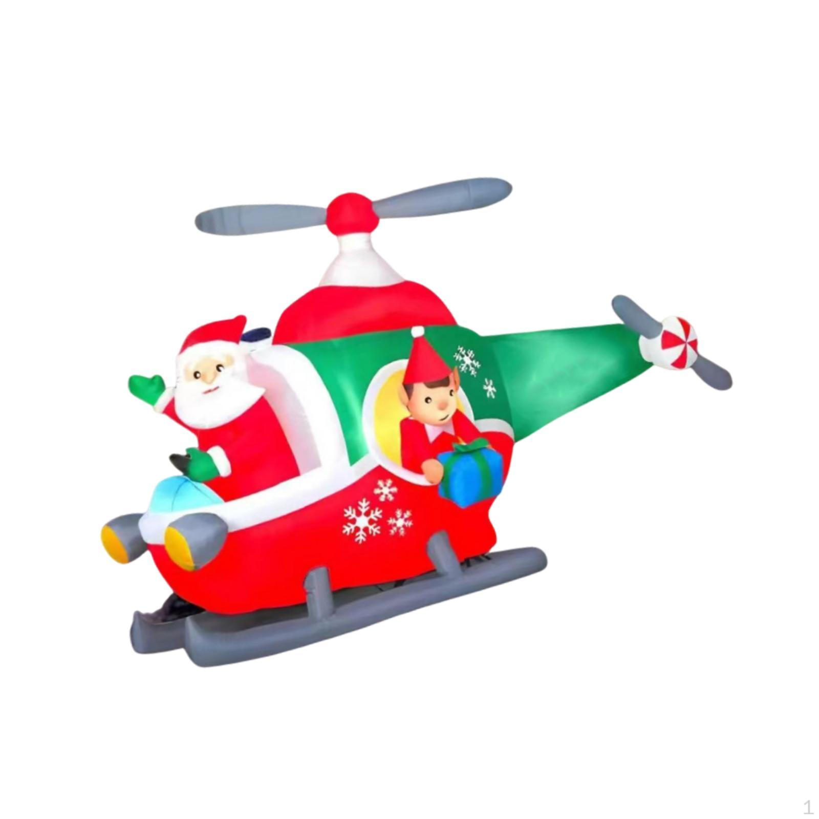 

Christmas Inflatable Santa Claus 5 ft Giant Ornament for Vacation Patio Lawn