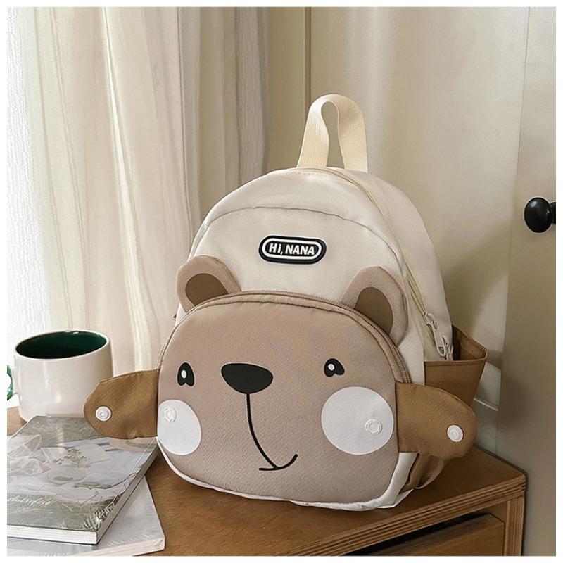 The new schoolbag is high-value, fresh and sweet, cute cartoon bear backpack, grade 1-3 student lightweight travel backpack.
