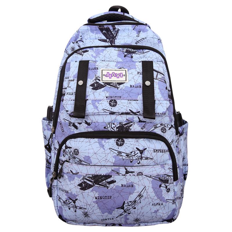 Большая вместимость школьный рюкзак для школьников с принтом для мужчин легкий рюкзак