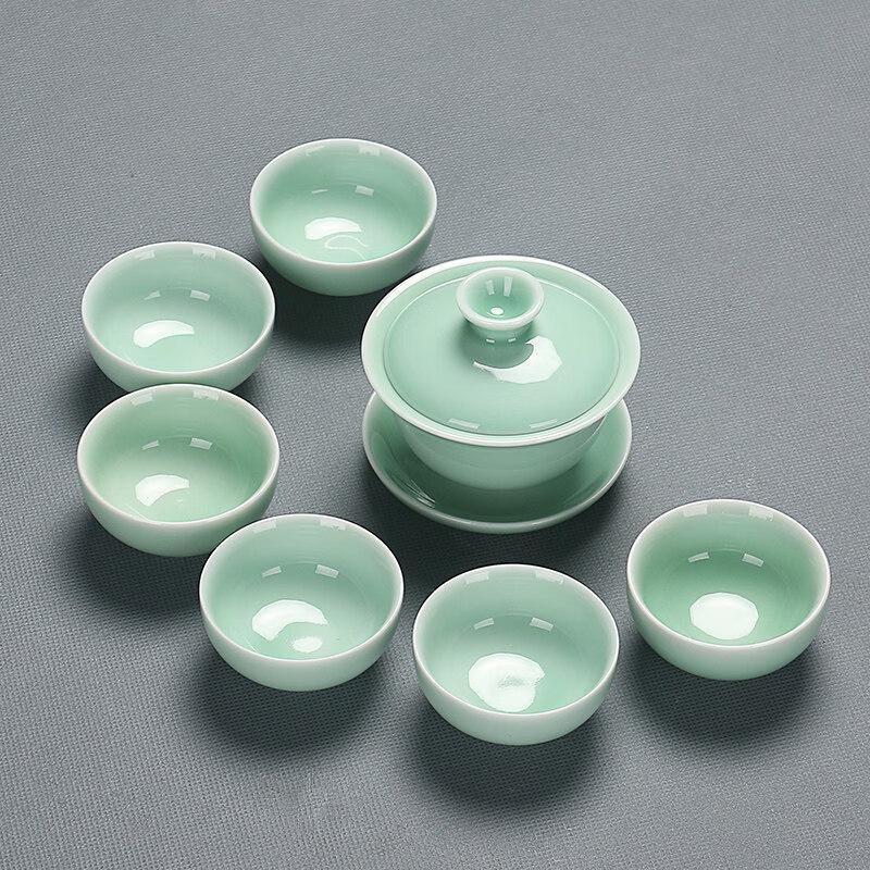 Yipan Celadon Ceramic Kung Fu Tea Set