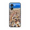 Pour Coque Poco C65 Housse en Silicone Pour Xiaomi POCO C 65 4G Coque Cœur Papillon Protection Complète Housse de Téléphone en Silicone Liquide Souple