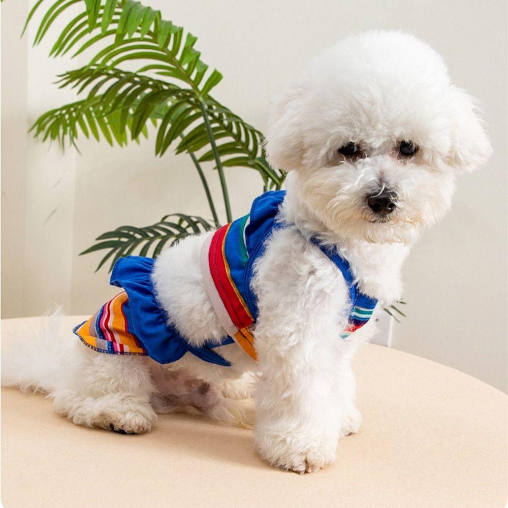 

Fashion Pet Summer Clothes Soft Cat Suspender Skirt Pet Supplies Pet Swimsuit Summer XS рожевий
