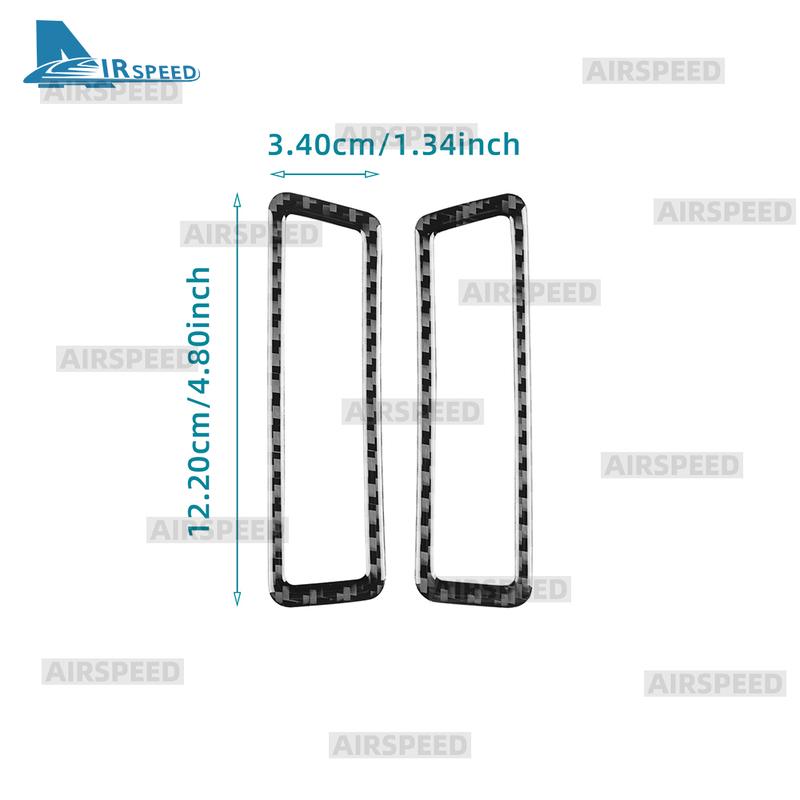 Soft Carbon Fiber LHD RHD Sticker for BMW 5 Series G60 G61 G68 i5 2024 2025 A-pillar Air Condition Outlet Vent Trim Interior