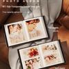 6-Inch Leather Slip-In Photo Album, Holds 5-Inch Photos, Commemorative Baby and Family Album, Large Capacity