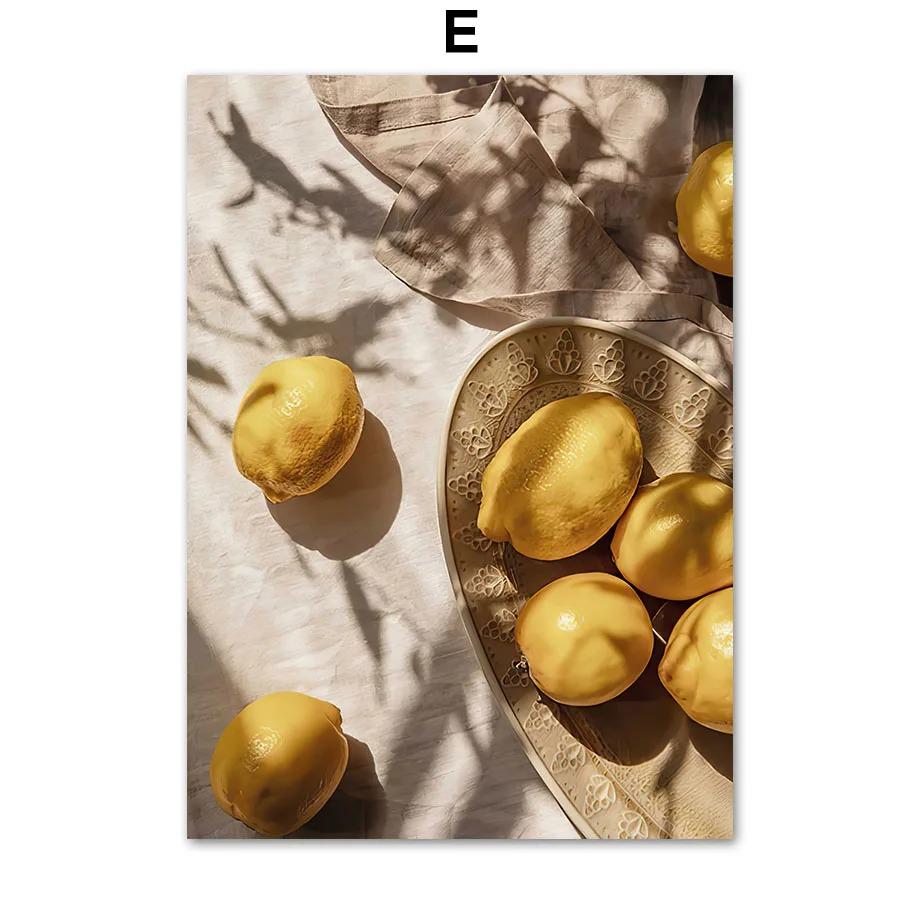 Morris Botanical Wall Art Canvas Painting Posters And Prints Pictures For Living Room Decor Woman Apricot Lemon Papaya William