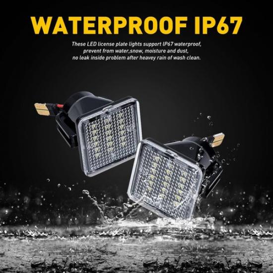 For 2016 17- TOYOTA Tacoma LED License Plate Lights Rear Bumper Tag Lights