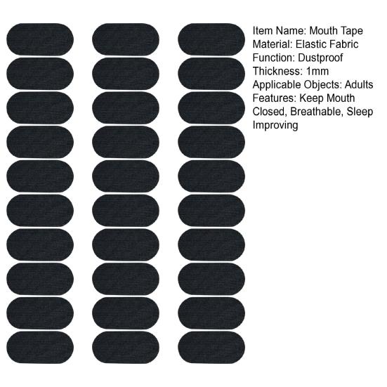 30 Stück Schlafmundpflaster Mund geschlossen halten Atmungsaktiv Hypoallergen Mundatmungskorrekturpflaster Schmerzlose Entfernung Anti-Schnarch-Mundstreifen