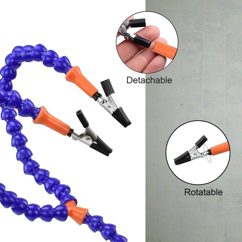 

Plastic Table Clamp Soldering Iron Holder PCB Fixture Helping Hands Soldering Station Welding Repair Tools B Black