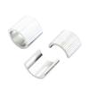 4pcs Conversion Shims Spacer 22mm 7/8Inch To 28mm 1-1/8Inch Handlebar Risers Clamp Shims Adapter Motorbike Metal Reducer