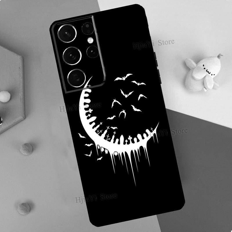 Goth Vampire Bat Gothic Phone Case For Samsung Galaxy S23 S22 Ultra Note 20 10 S8 S9 S10 Plus S20 FE S21 FE Cover