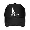 Bigfoot Walking Dachshund Vinyl Sticker Mesh Baseball Cap Hip Hop