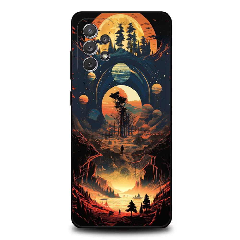 Outer W-Wilds Game Phone Case For Samsung S25,S24,S21,S22,S23,S30,Ultra,S20,Plus,Fe,Lite,Note,10,9,5G Black Cover