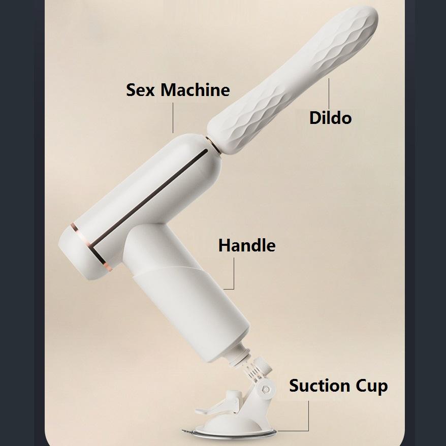 Inteligentní automatická penicová erotická hračka 2 v 1 Elektrický stroj na sex pro ženy 32 Frekvence nahoru a dolů Přítlačný vibrátor Dildo + Masážní přístroj pro relaxaci svalů