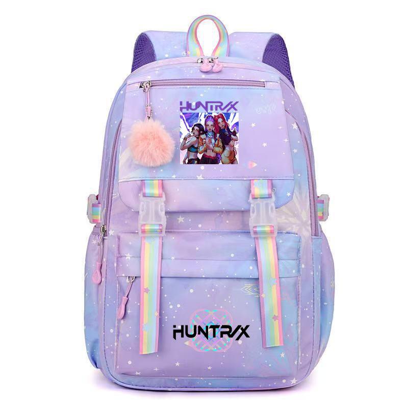 Cute Anime Kpop Printed Backpack Large Capacity Travel Bag for Teenager Girl Boy Bookbag Kid Gift Mochila