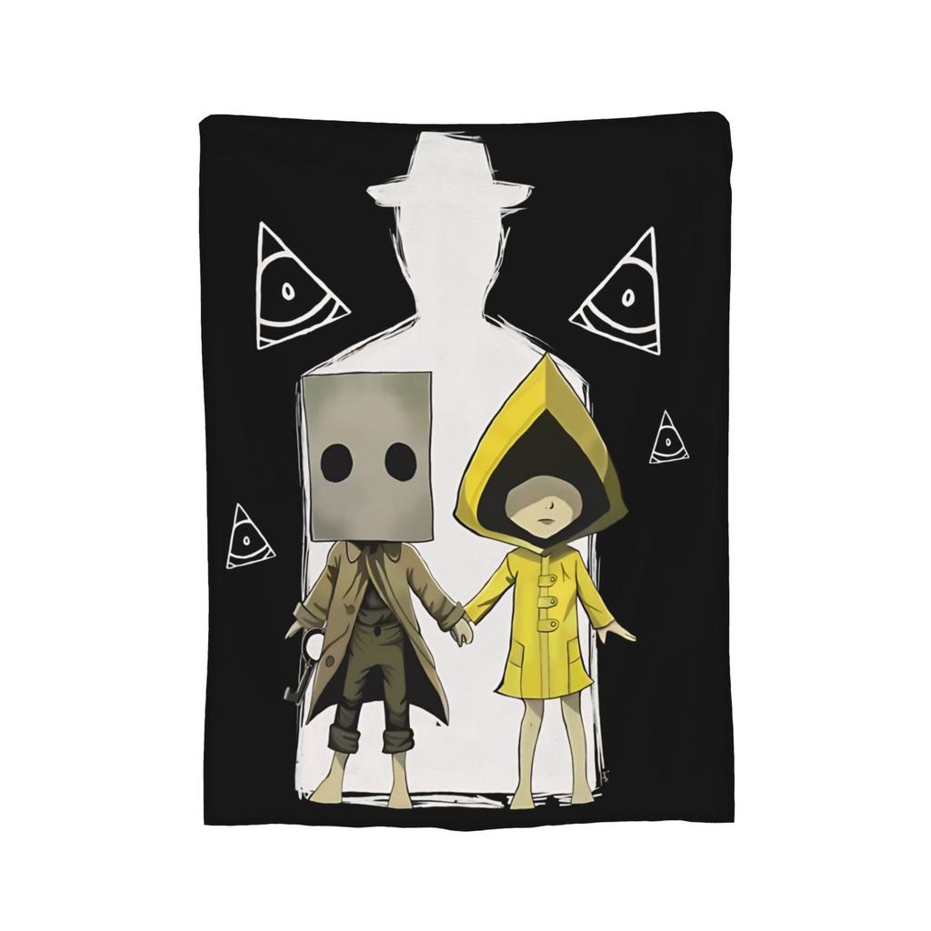 Little Nightmares Horror Blanket Cover Video Game Plush Throw Blanket Summer Air Conditioning Printed Soft Warm Bedsprea,