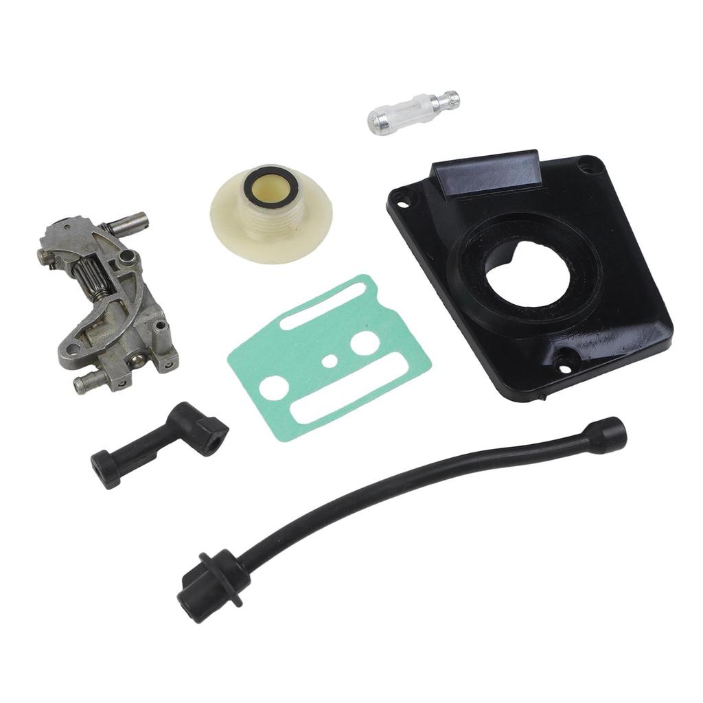 5/7Pcs Oil Drive Pump Kit For 4500 5800 45CC 52CC And 58CC Chinese Chainsaw Models Oil Pump Cover Chainsaw Oil Saw Accessories
