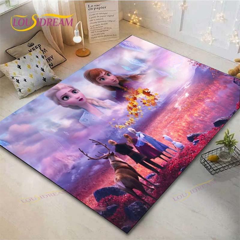 Frozen Anime Carpet Living Room Bedroom Bedside Mat Study Room Computer Chair Home Fashion Floor Mat Area Rug