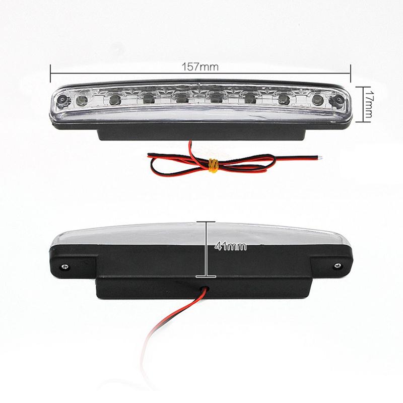 2X Car 8 Led Drl Fog Driving Daylight Daytime Running Light Head Lamp White