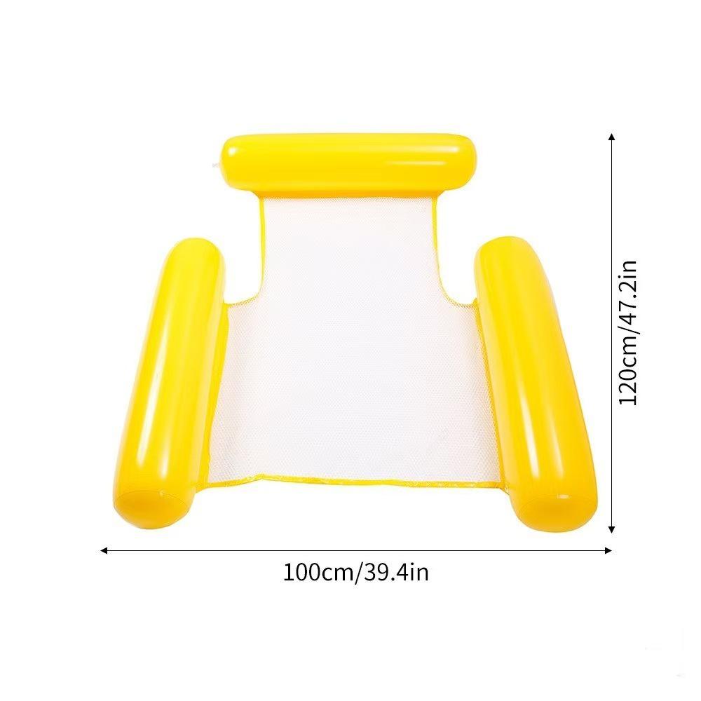 Třínosníkové nafukovací lehátko k bazénu pro dospělé - Skládací s opěradlem