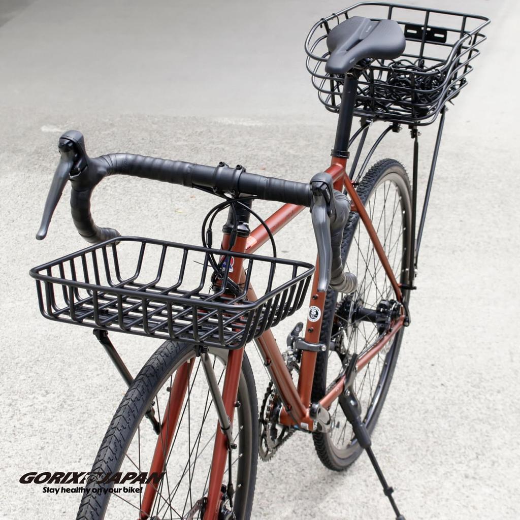 GORIX Front Basket Road Bike Bicycle Basket Front Large Bicycle Front Basket Basket 700c Gravel Road Cross Bike MTB Bicycle Basket Inch Stylish Front